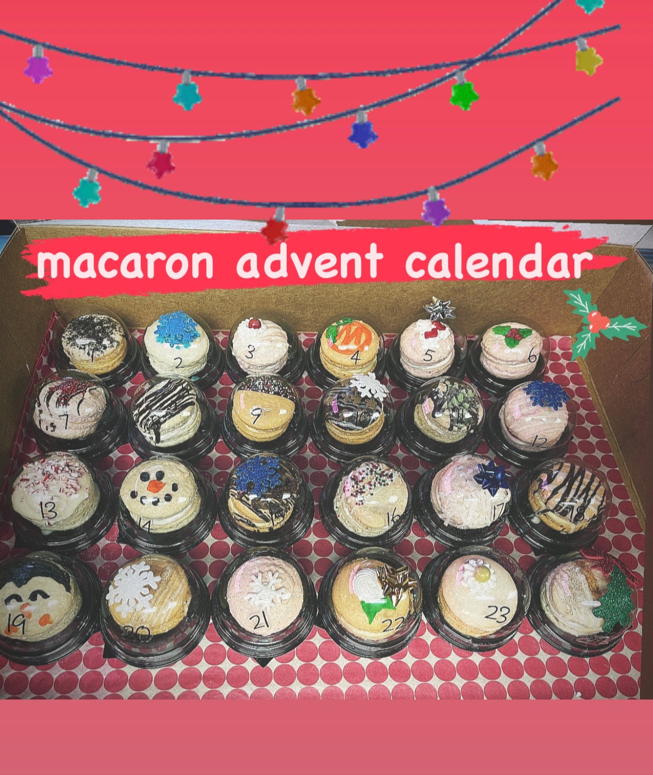 Macaron Advent Calendar Tamara's the Cake Guru