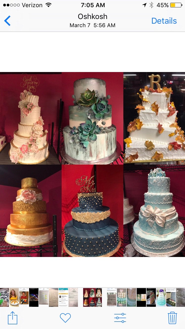 Wedding tasting togo Tamara's the Cake Guru